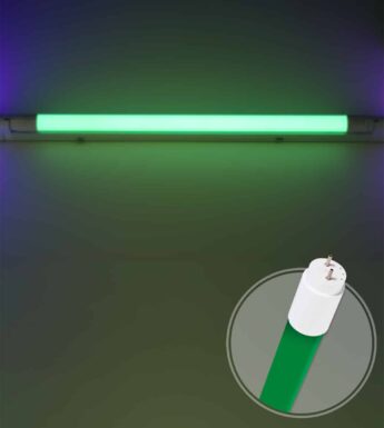 T8 TUBO LED VERDE – NANOPLÁSTICO – G13